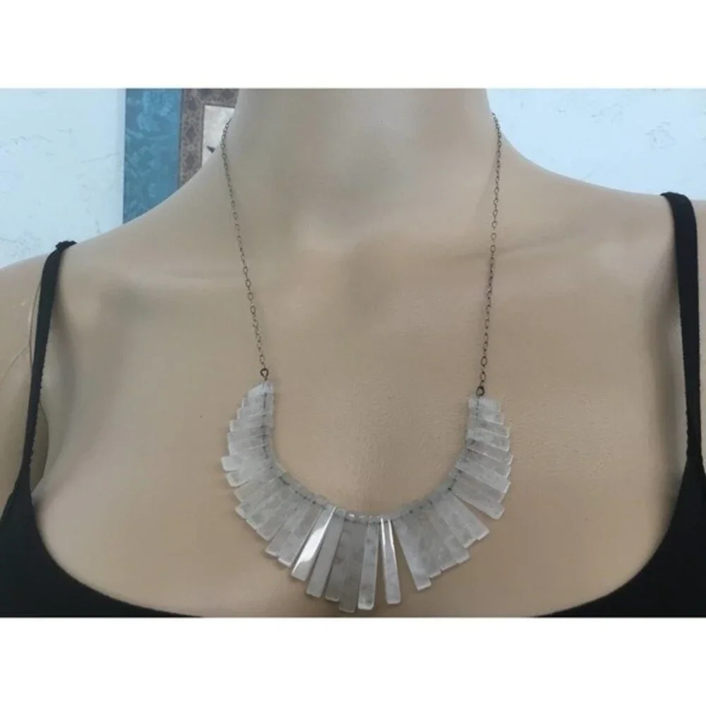 Silver and Jadeite Necklace